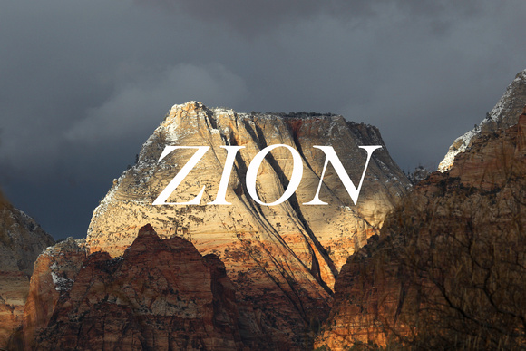 " Zion Winter " Utah